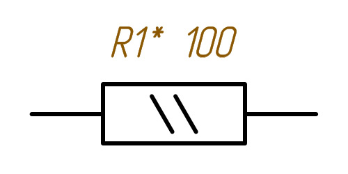 Изображение резистора на схеме