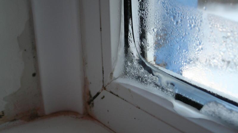 Лед на окне