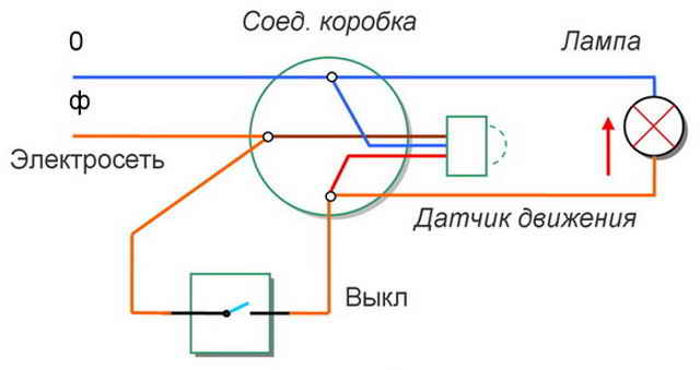 Схема подключения датчика