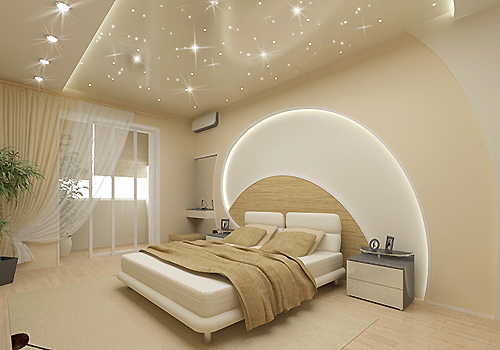 Дизайн потолков в спальне – стиль комфорта и гармонии