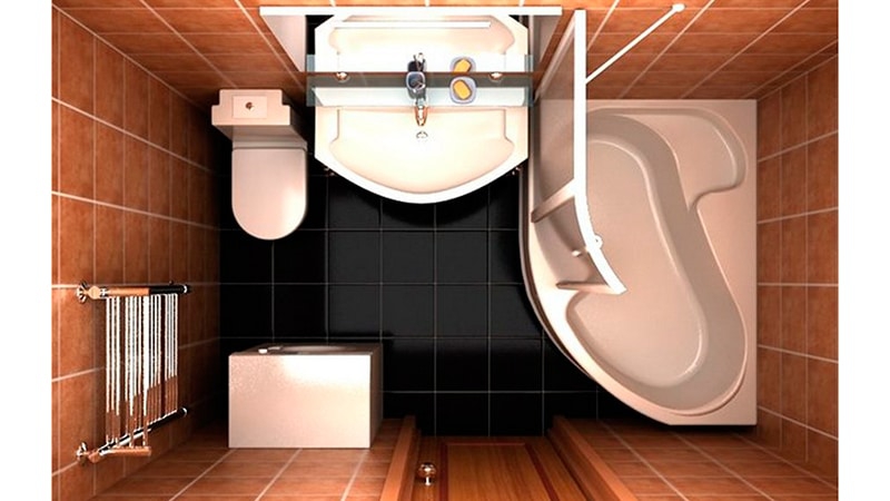 Ремонт в ванной комнате совмещенной с туалетом: фото инструкция