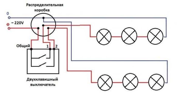 Подключение точечных светильников