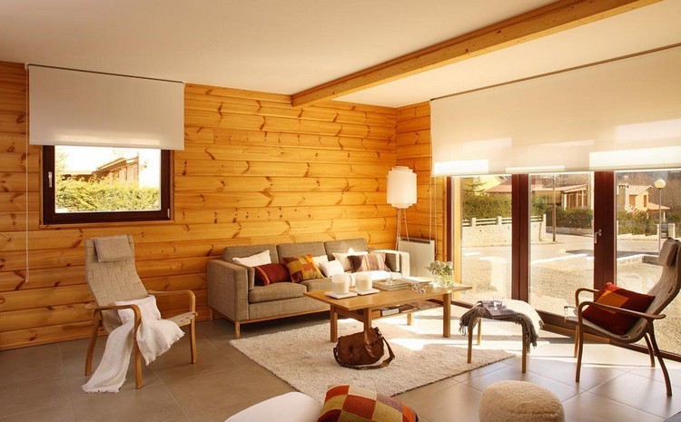 Интерьер деревянного дома внутри: современные идеи для частного загородного дома (43 фото)