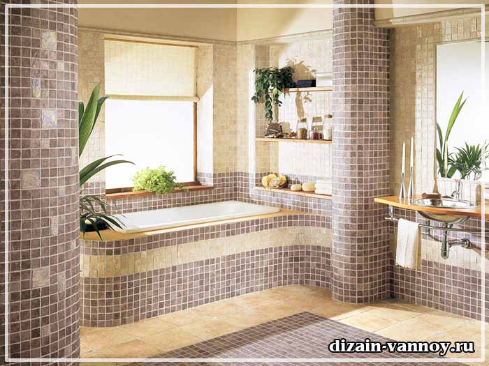 плитка мозаика для ванной комнаты
