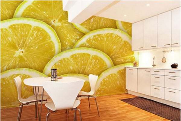 Фотообои с изображением лимона для кухни
