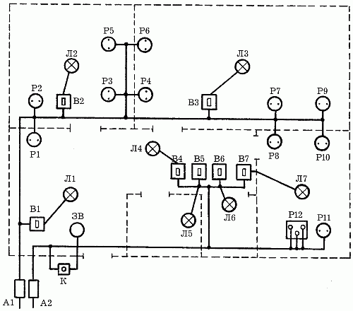 Электропроводка в деревянном доме схема 3