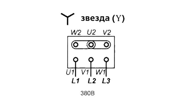 Схема соединения обмоток электродвигателя