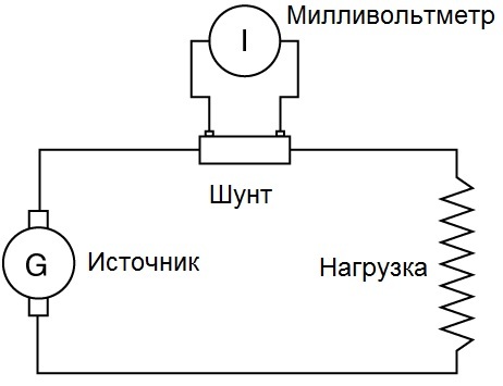 Схема подключения вольтметра