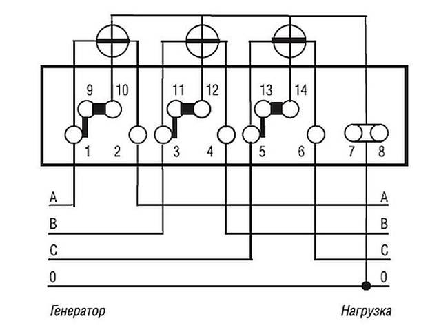 Как подключить 3 фазный счетчик