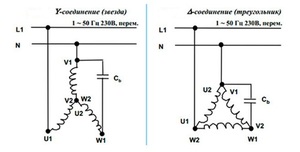 Подключение трехфазного двигателя по схеме звезды