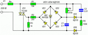 Регулятор мощности на симисторе