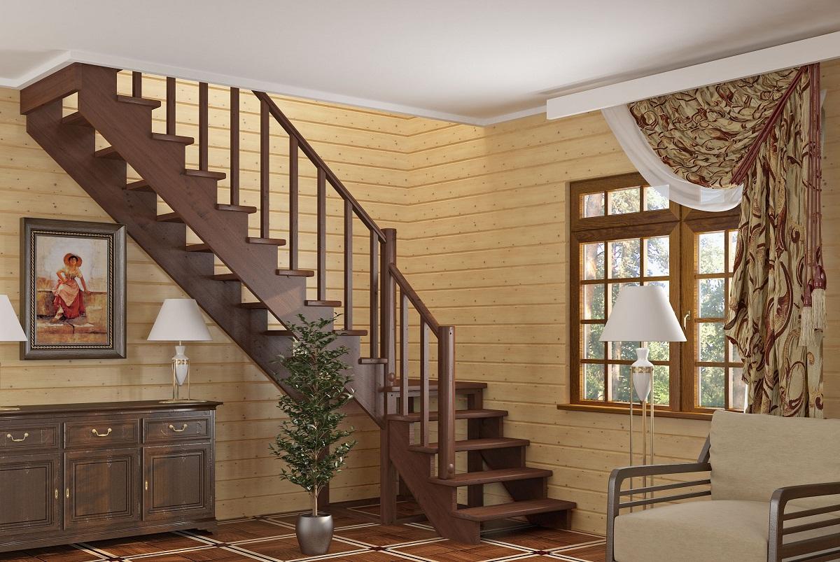 Среди преимуществ Г-образных лестниц стоит отметить отличные эстетические свойства и хорошую функциональность 