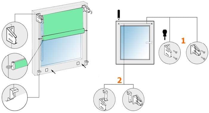 Как правило, мини-шторы рулонные приобретают для компактной установки на отдельных створках окна