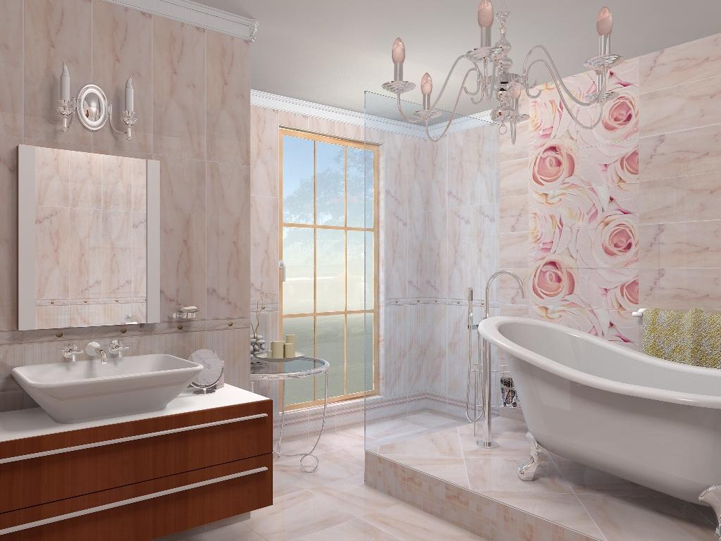 Красиво и стильно пластиковые панели будут смотреться на стенах в ванной комнате 