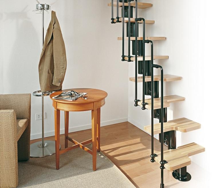 Вертикальная лестница отличается компактностью и простым способом монтажа