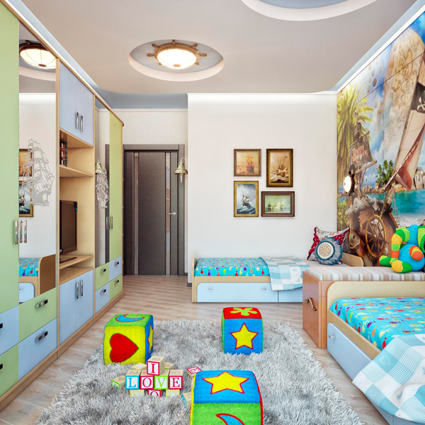 Дизайн детской комнаты для малышей
