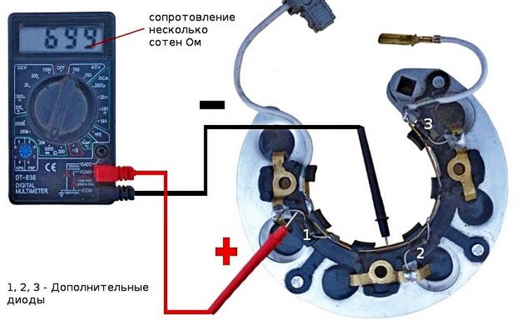 Проверка диодного моста