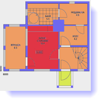 план дома 7 на 7 метров