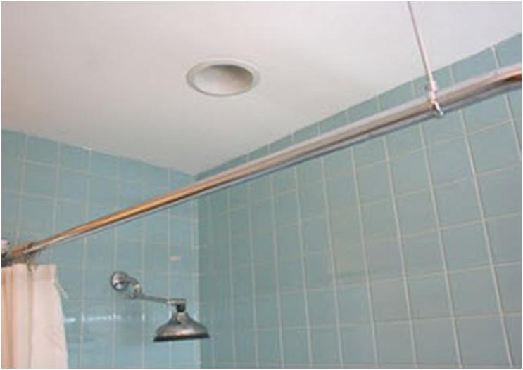 Вытяжное отверстие на потолке в ванной комнате