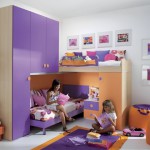 Фиолетовая мебель для детской