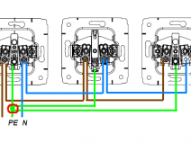 Подключение розеток последовательно