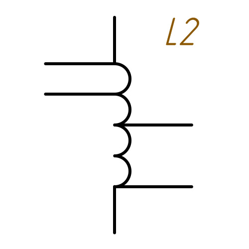 Катушка индуктивности обозначение