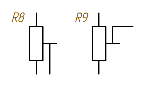 Подстроечные резисторы обозначение