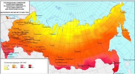 Схема солнечной активности РФ