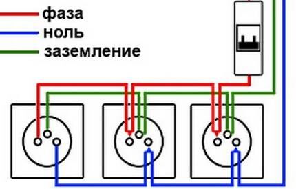 Шлейфовое подключение точек