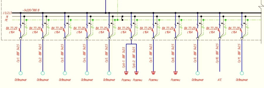фото проектирование однолинейных схем