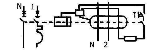 Схема на дифавтомате