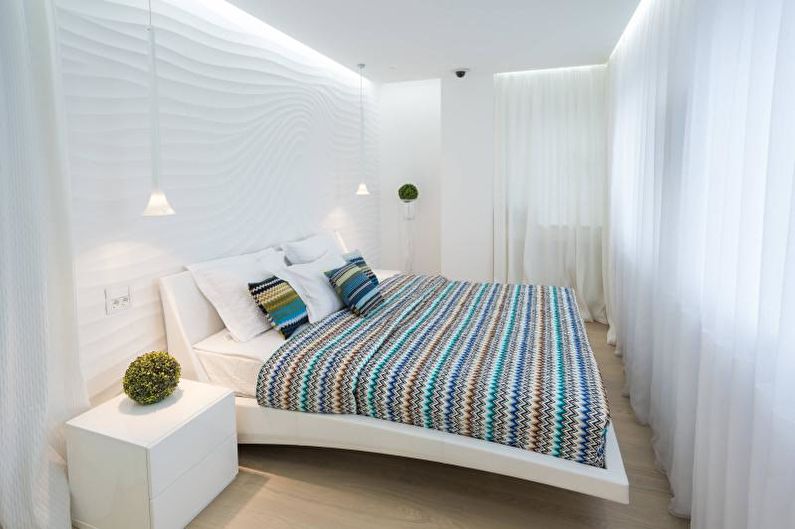 Белая спальня - Дизайн интерьера 2018