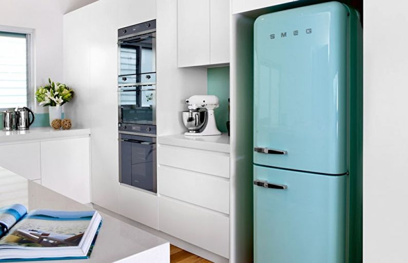 Дизайн кухни 6 кв.м. с холодильником