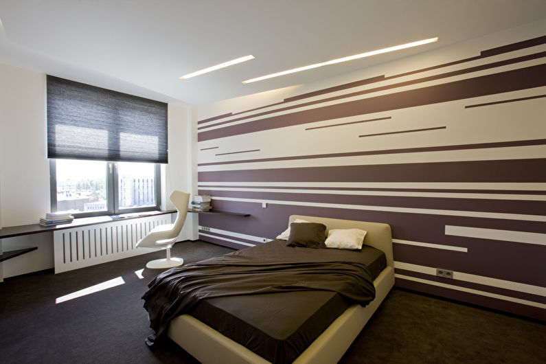 Освещение и подсветка потолка из гипсокартона в спальне