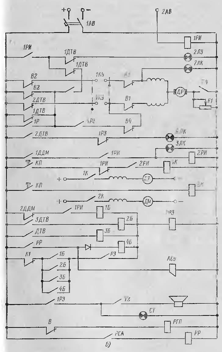 Принципиальная схема дизельгенератора АСДА-100 с устройством КУ-67М. Схема автоматики ДЭС.
