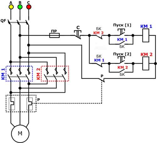 подключения пускателя с реле катушкой на 380 вольт