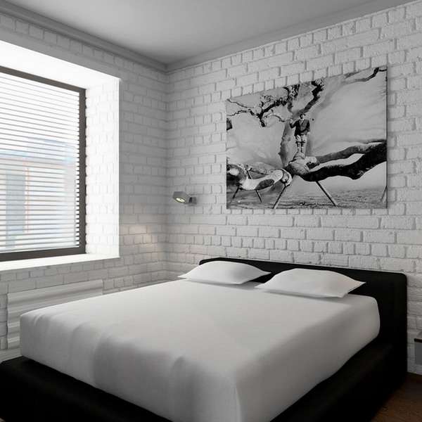 Интерьер спальни в дизайне однокомнатной квартиры