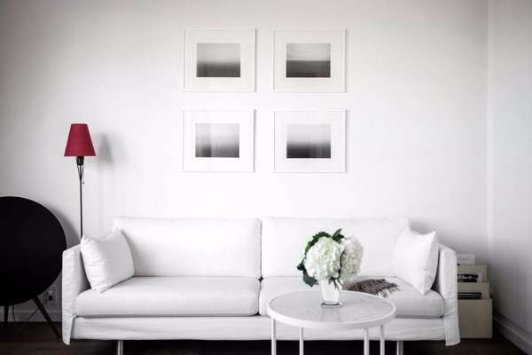 Дизайн маленькой квартиры студии в современном стиле минимализм
