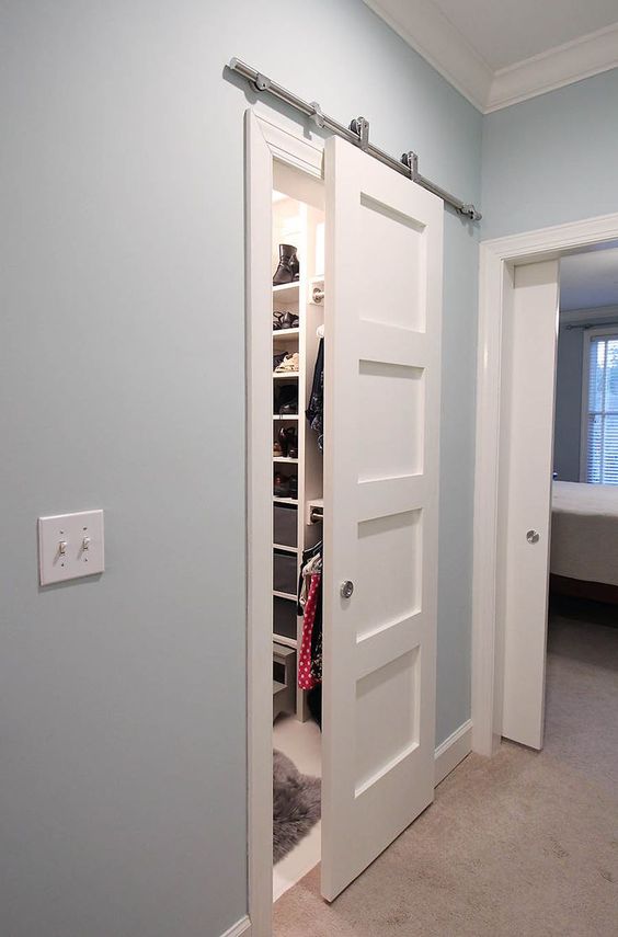 Раздвижные двери в гардеробную комнату, фото 30