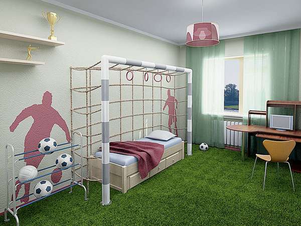 интерьер детской комнаты для мальчика 5 лет, фото 10