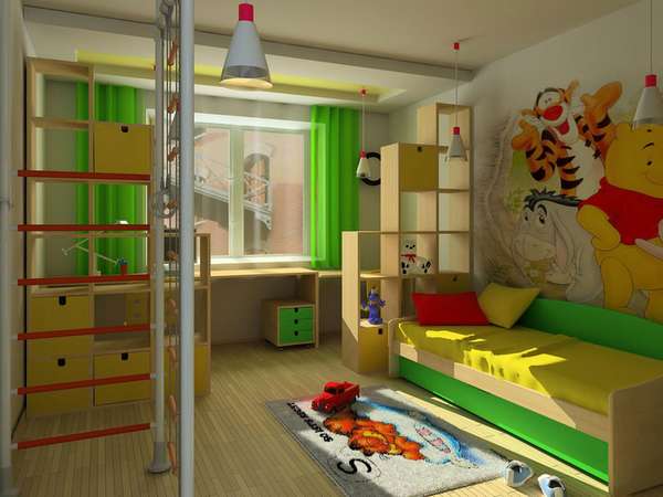 интерьер детской комнаты для мальчика 5 лет, фото 9