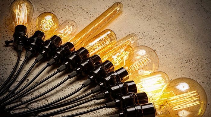 Набор лампочек Эдисона идеален для лофта с привкусом ретро