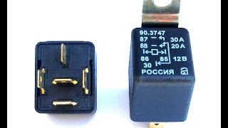 1.Как подключить 4-х контактное реле (схема) | How to connect the 4-pin relay (scheme)