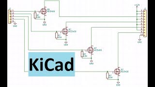 Kicad уроки 2. Создаем схему из библиотечных компонентов