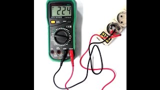 Как измерить напряжение в розетке 220 Вольт мультиметром: полезное видео от Electronoff.