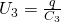 U_3 = \frac{q}{C_3}