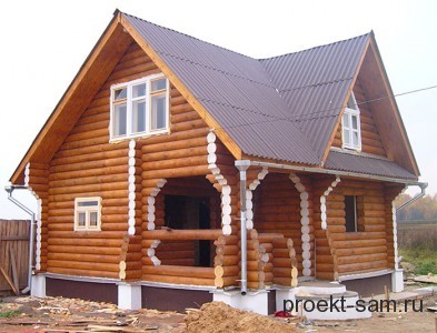  популярный проект деревянного дома из бревна