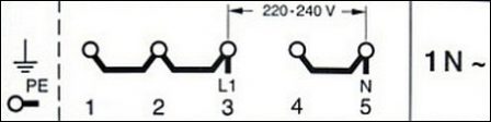 Схема подключения 220В 