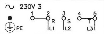 схема 220 В три фазы