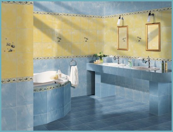 цвет плитки в дизайне ванной комнаты